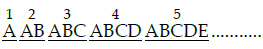 In the series AABABCABCDABCDE.., which letter appears at the 100th place? (a) G (b) H (c) I (d) J