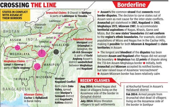Assam-Meghalaya Border Dispute
