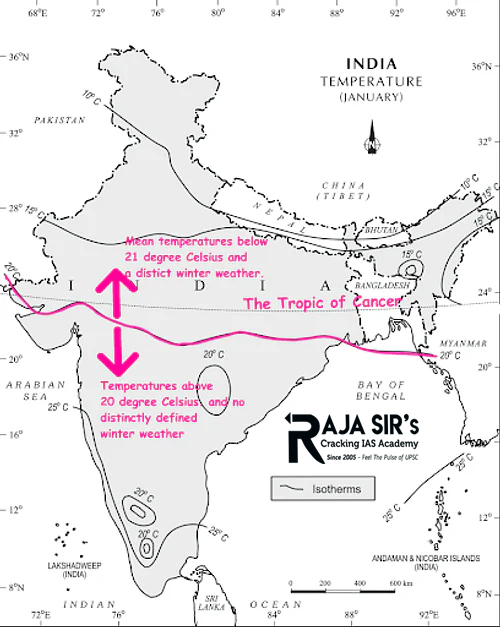 A Cold Wave is defined qualitatively by the IMD as "a condition of air temperature that becomes fatal to the human body when exposed." According to IMD, cold wave conditions occur when the temperature in the plains falls below 10 degrees Celsius and the minimum temperature remains at least 4.5 degrees to 6.4 degrees Celsius below normal. Conditions The inflow of the cold air mass from higher latitudes over the region in the aftermath of the passage of a well-marked low-pressure system in the mid-latitude westerly wind flow. During the day, there is fog, which prevents the region from warming. Under clear skies, strong radiation cooling occurs during the night. Cold waves are common across the country from December to February. Cold waves are common in the north-western parts of India. The occurrence of cold waves is linked to the inflow of very cold air from the extreme northwestern regions of the Indian subcontinent or even further beyond.