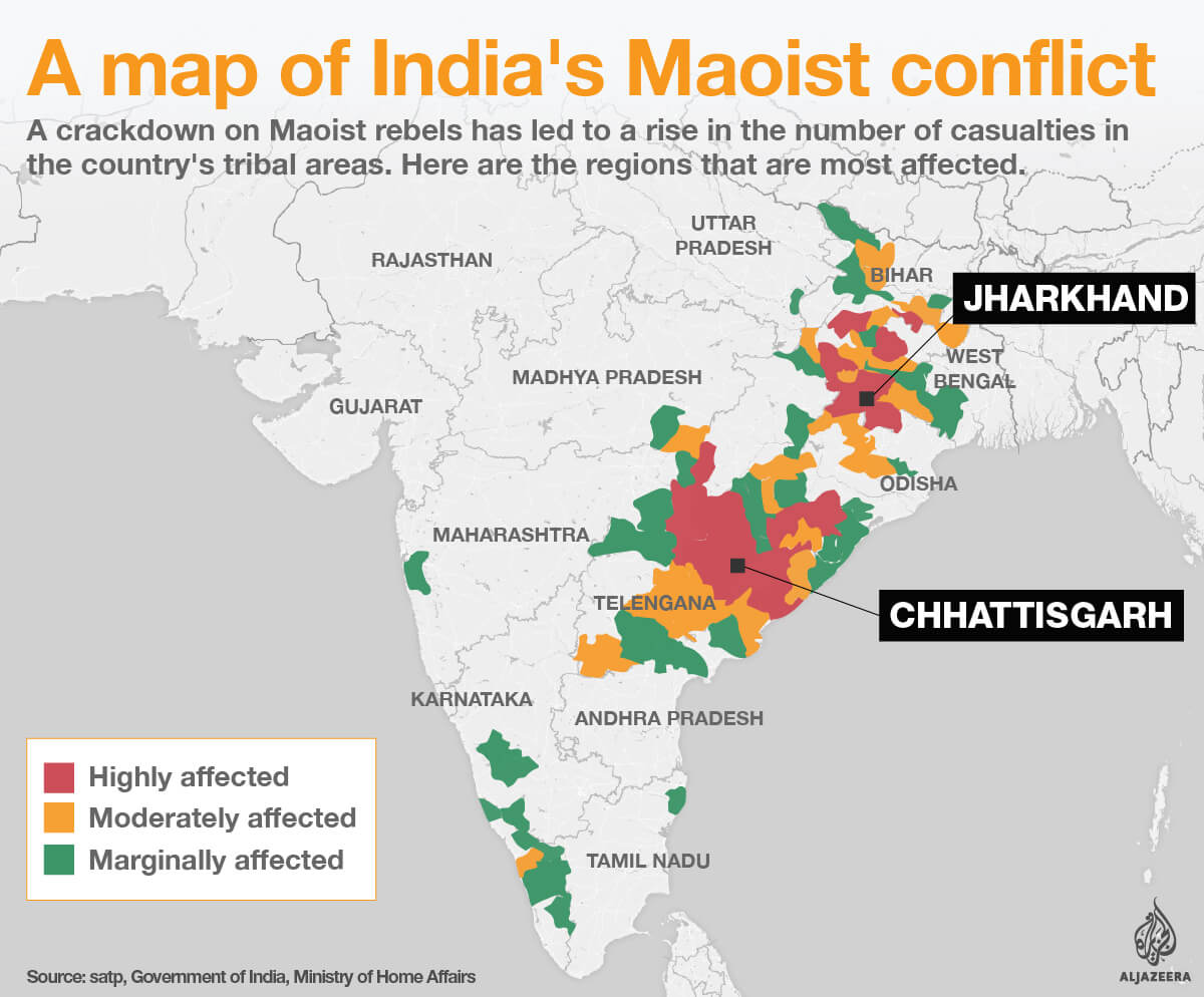 According to the data from the Ministry of Home Affairs, the number of Maoist incidents ranges from 1,533 in 2004 to 509 in 2021. The fatality has varied from 566 to 147 during the same period.