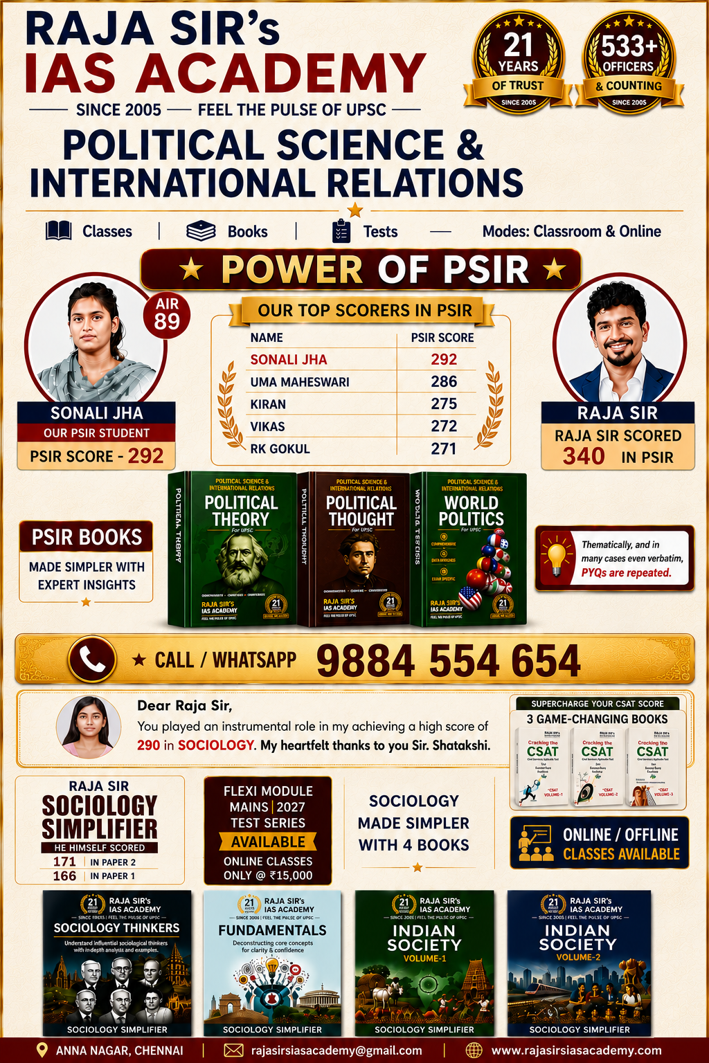 SOCIOLOGY POLITICAL SCIENCE AND INTERNATIONAL RELATIONS