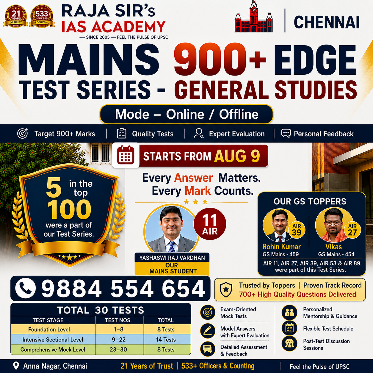 UPSC Mains General Studies Programme 2026